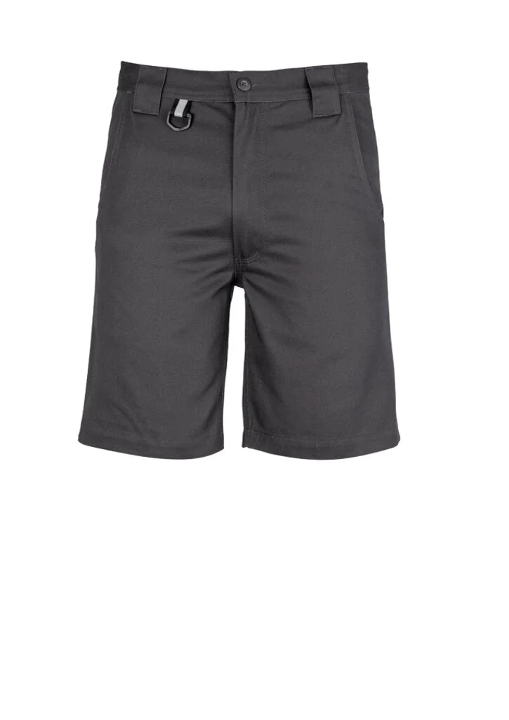 Syzmik Men's Plain Utility Short ZW011 in Black