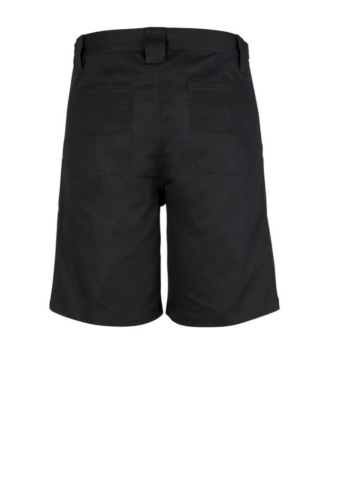 Syzmik Men's Plain Utility Short ZW011 in Black