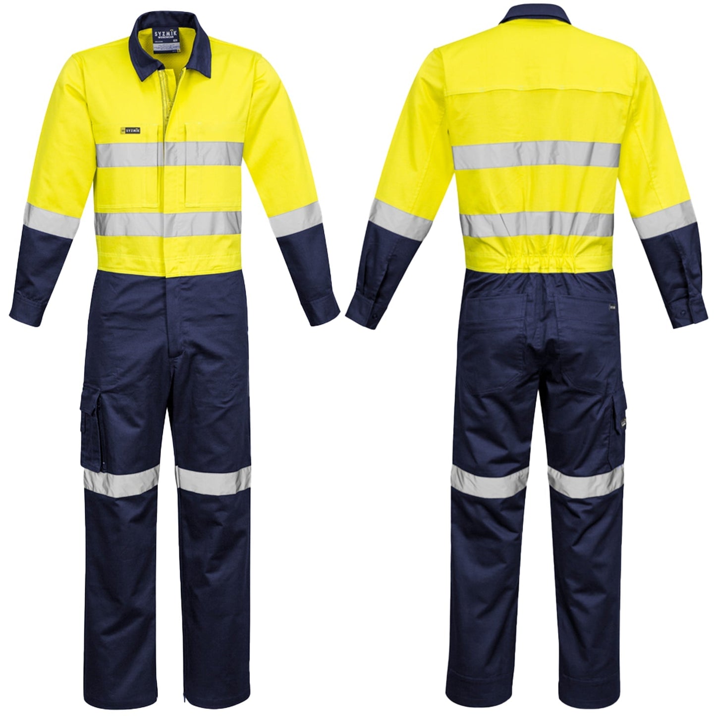 Men's Rugged Cooling High Visibility Taped Overall ZC804 - SunSafe Australia
