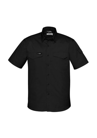 Men's Rugged Cooling Short Sleeve Shirt UPF 50+ in Navy Blue