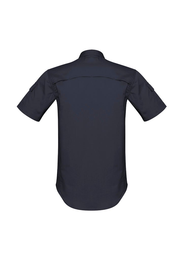 Men's Rugged Cooling Short Sleeve Shirt UPF 50+ in Navy Blue
