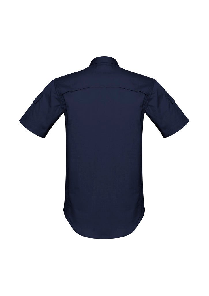 Men's Rugged Cooling Short Sleeve Shirt UPF 50+ in Navy Blue