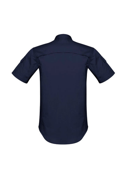 Men's Rugged Cooling Short Sleeve Shirt UPF 50+ in Navy Blue
