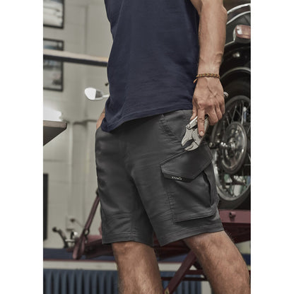 Men's Rugged Cooling Stretch Short ZS605 in Khaki