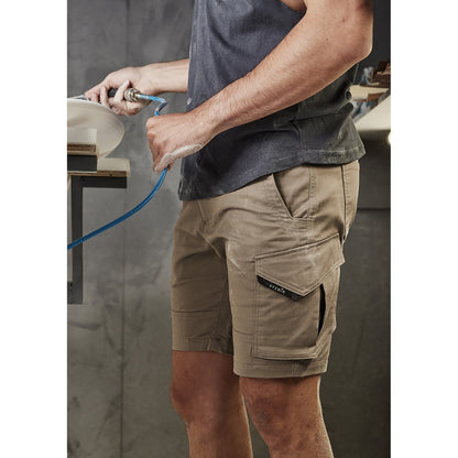 Men's Rugged Cooling Stretch Short ZS605 in Khaki