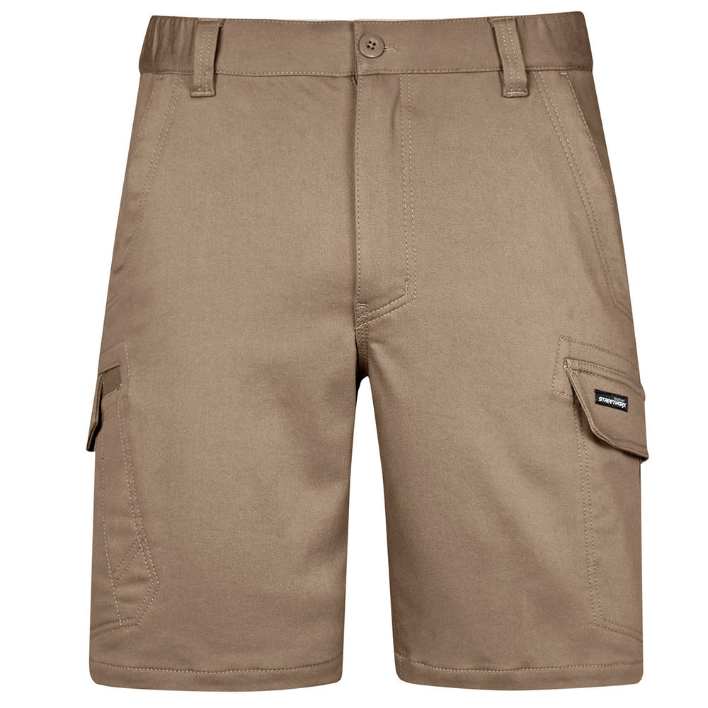 Syzmik Men's Streetworx Comfort Shorts ZS445 in Khaki