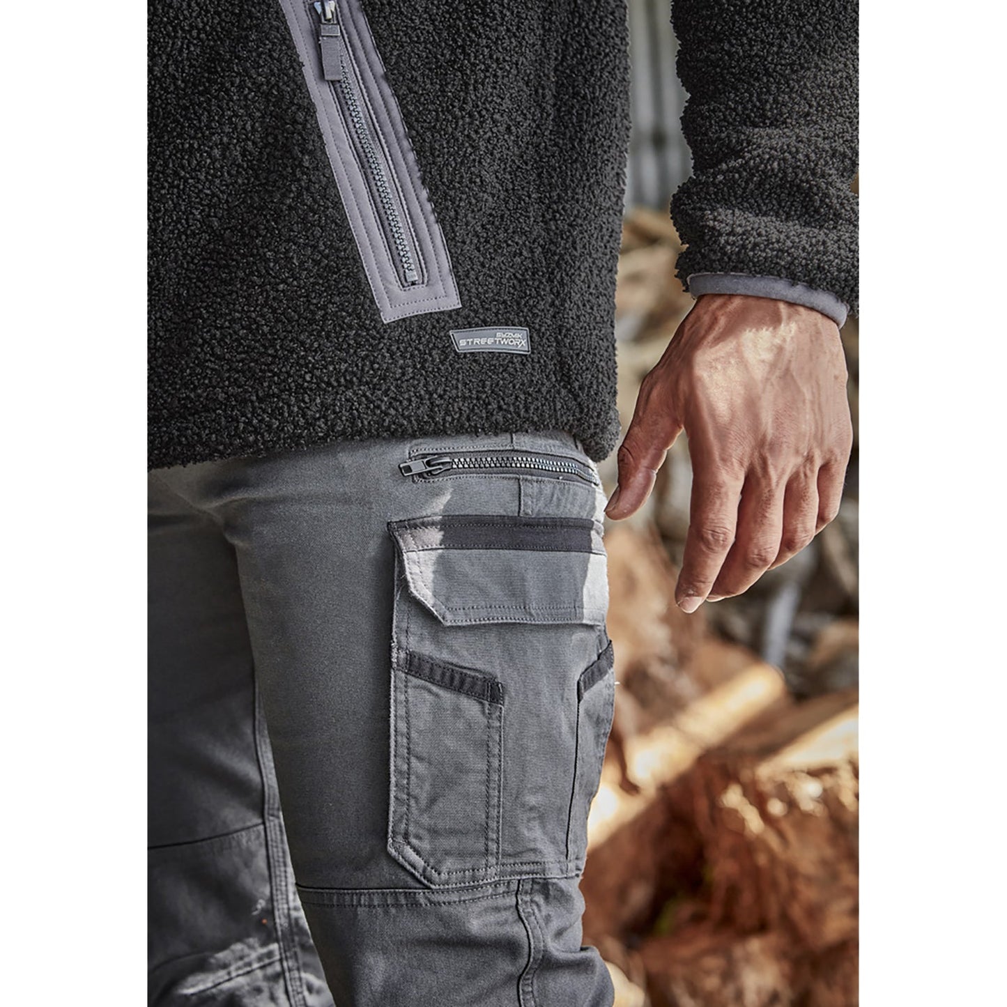 Men’s Streetworx Heritage Pant Slim Fit Cotton Stretch Canvas Work Pants - SunSafe Australia