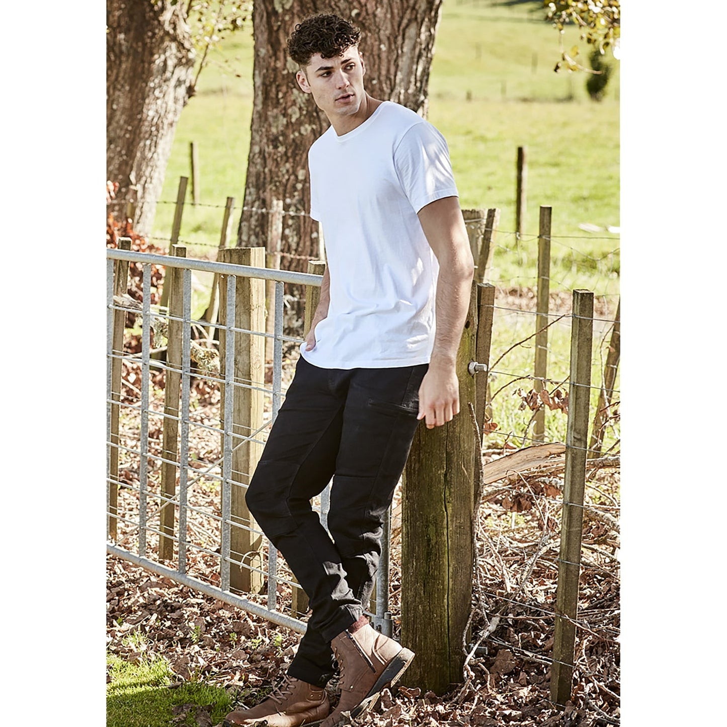Mens Streetworx Stretch Jean – Slim Fit Work Denim - SunSafe Australia