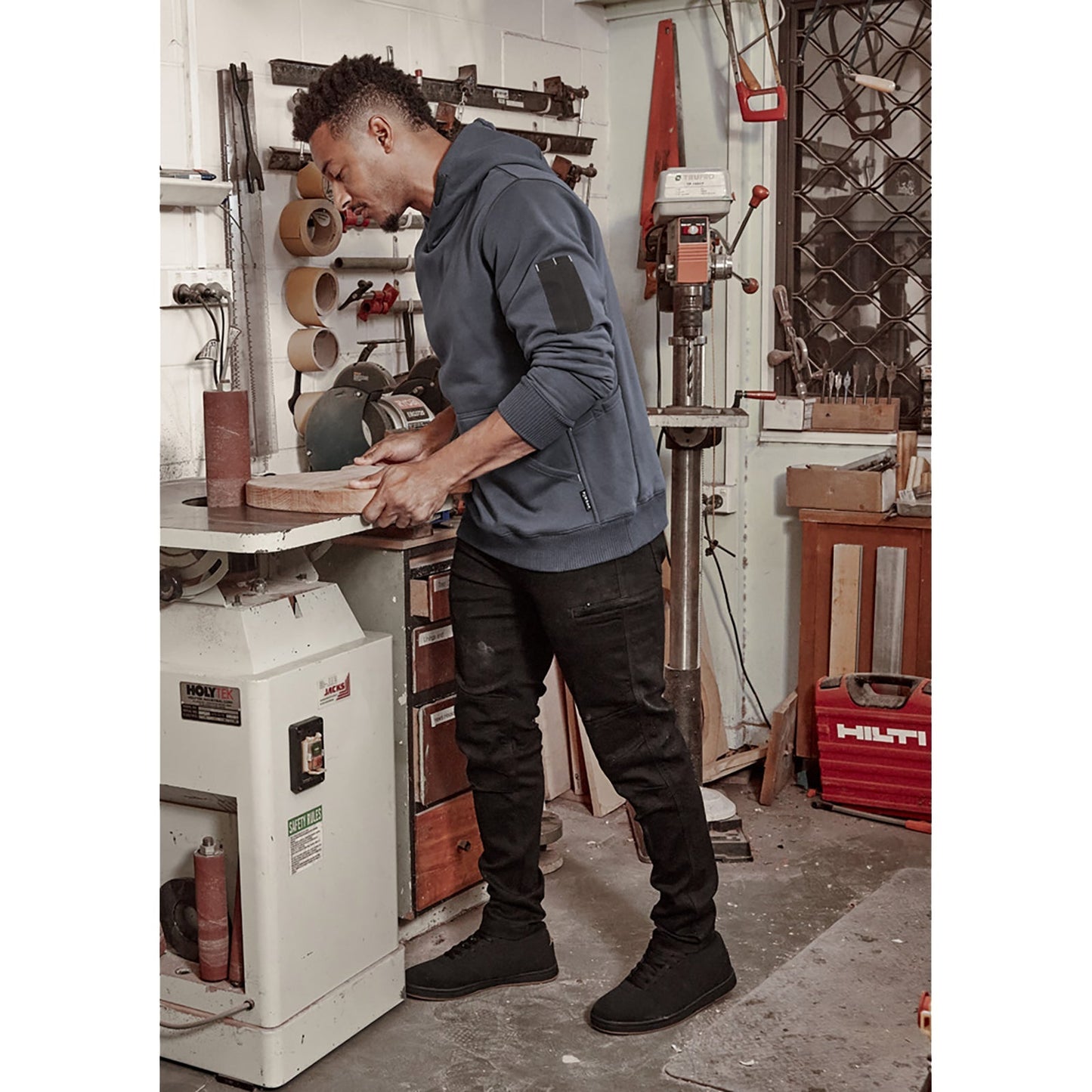 Mens Streetworx Stretch Jean – Slim Fit Work Denim - SunSafe Australia