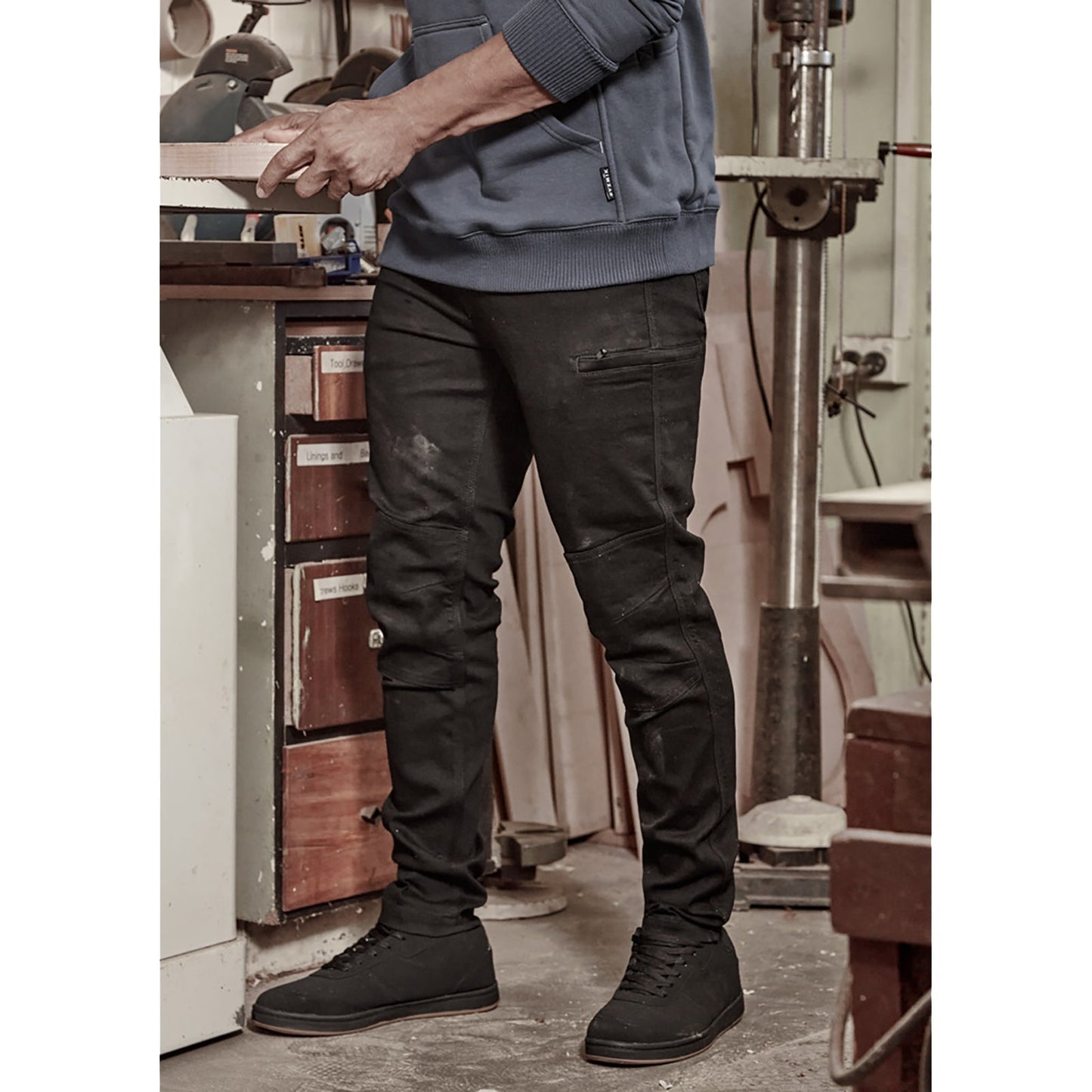 Mens Streetworx Stretch Jean – Slim Fit Work Denim - SunSafe Australia