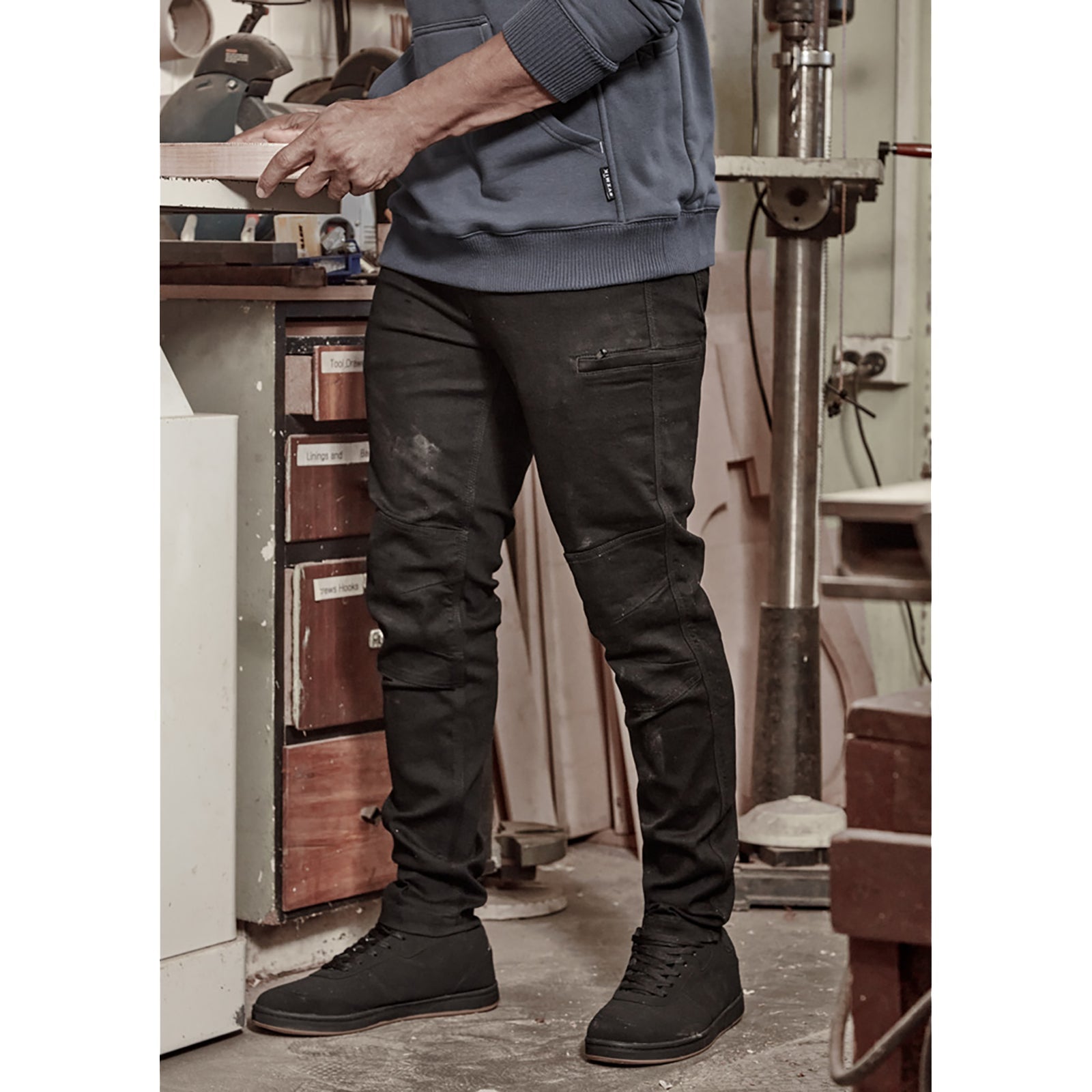 Mens Streetworx Stretch Jean – Slim Fit Work Denim - SunSafe Australia