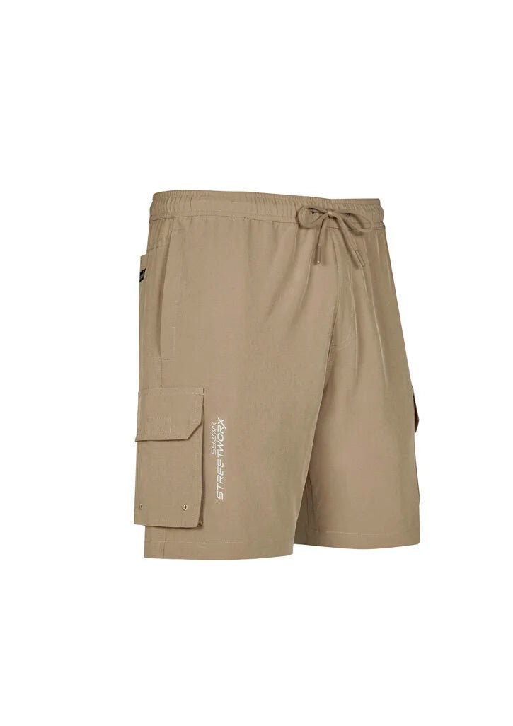 Syzmik Men's Streetworx Stretch Work Board Shorts in Navy Blue