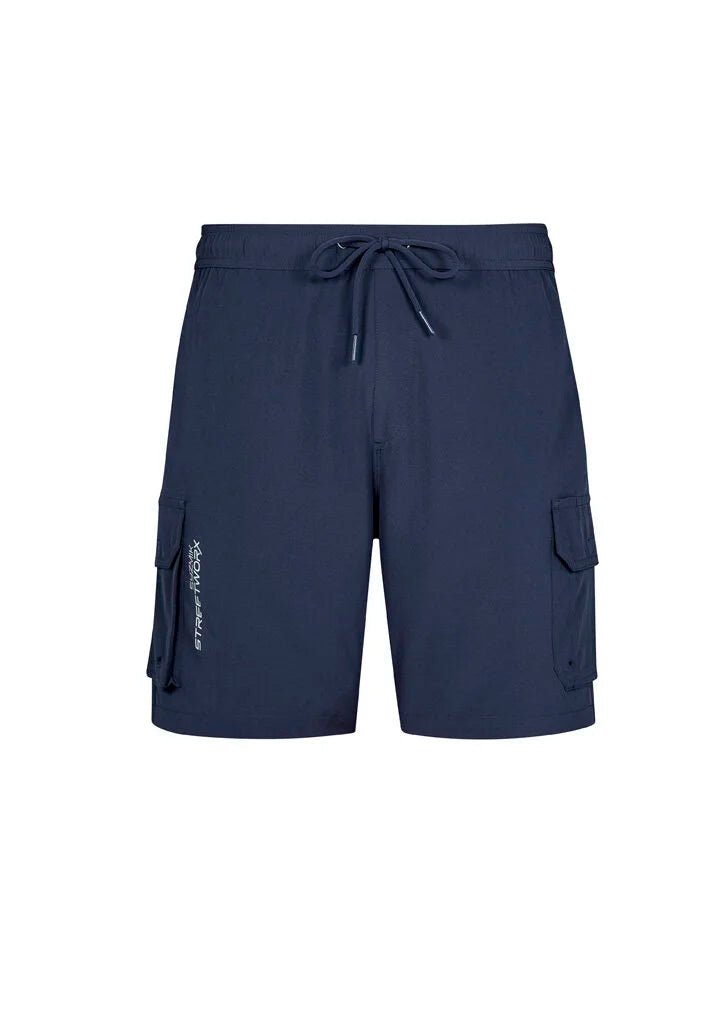 Syzmik Men's Streetworx Stretch Work Board Shorts in Navy Blue
