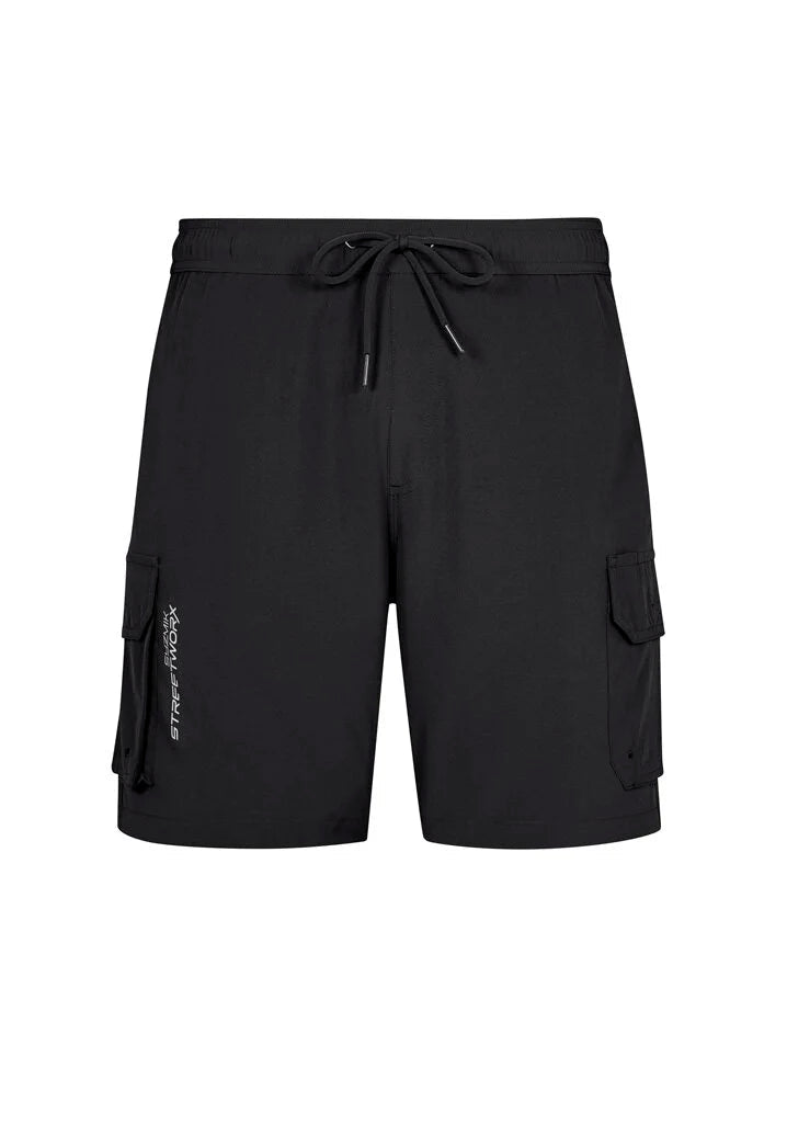 Syzmik Men's Streetworx Stretch Work Board Shorts in Navy Blue