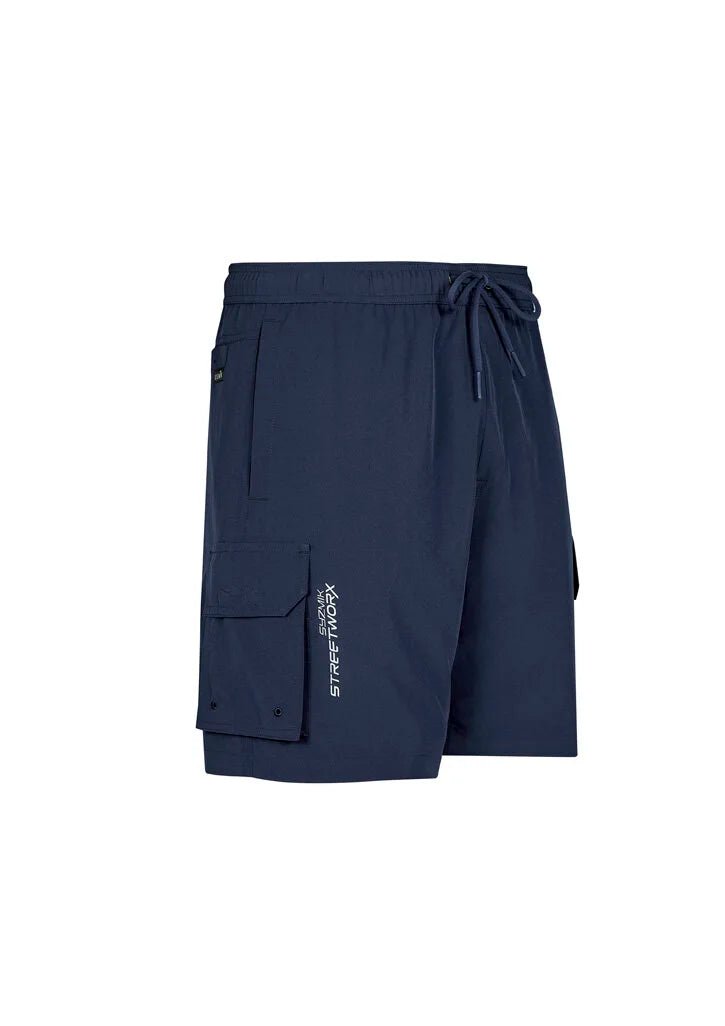 Syzmik Men's Streetworx Stretch Work Board Shorts in Navy Blue