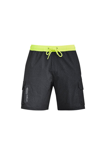 Syzmik Men's Streetworx Stretch Work Board Shorts in Khaki