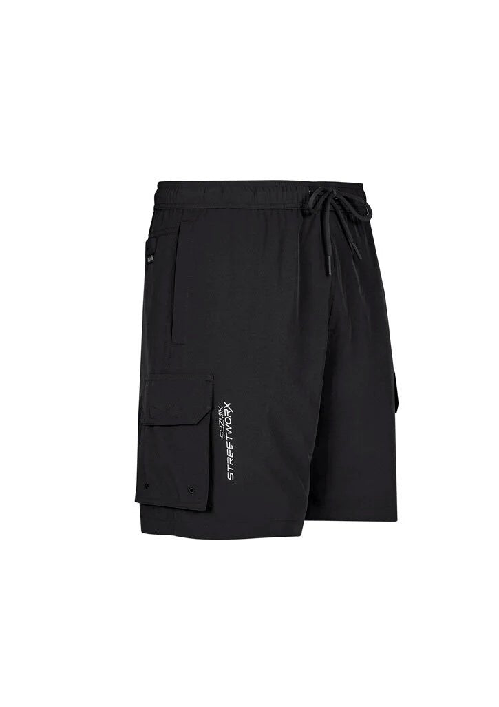 Syzmik Men's Streetworx Stretch Work Board Shorts in Navy Blue