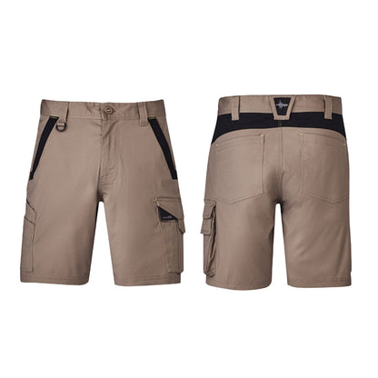 Syzmik Men's Streetworx Tough Shorts ZS550 in Khaki