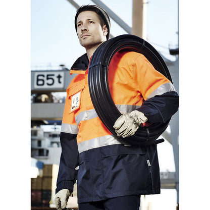 Men’s Ultralite Waterproof Jacket – Seam Sealed 10,000mm Hi - Vis Rain Jacket - SunSafe Australia