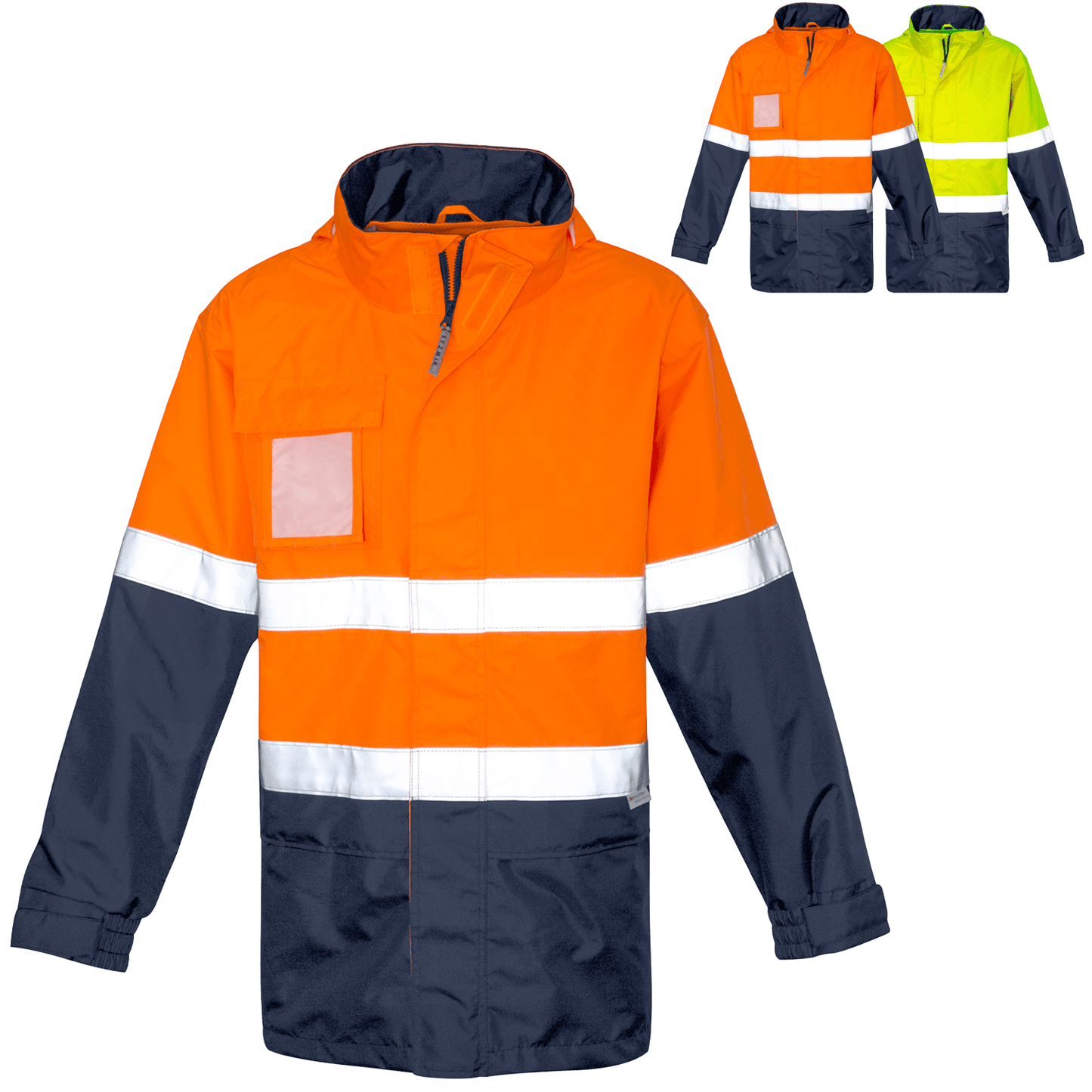 Men’s Ultralite Waterproof Jacket – Seam Sealed 10,000mm Hi - Vis Rain Jacket - SunSafe Australia