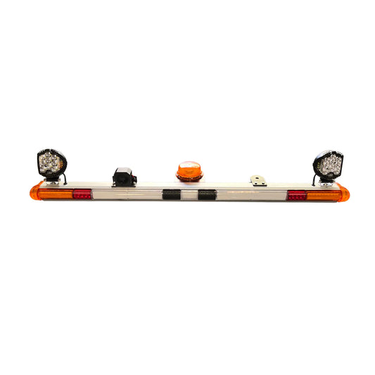 Mine Light Bar with High Efficiency LED Rotating Beacons and Work Lights