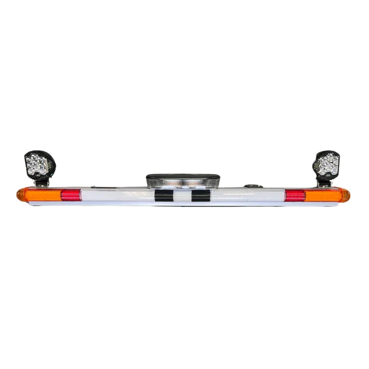 Mine Light Bar with Slimline LED Rotating Beacon with Work Lights - SunSafe Australia