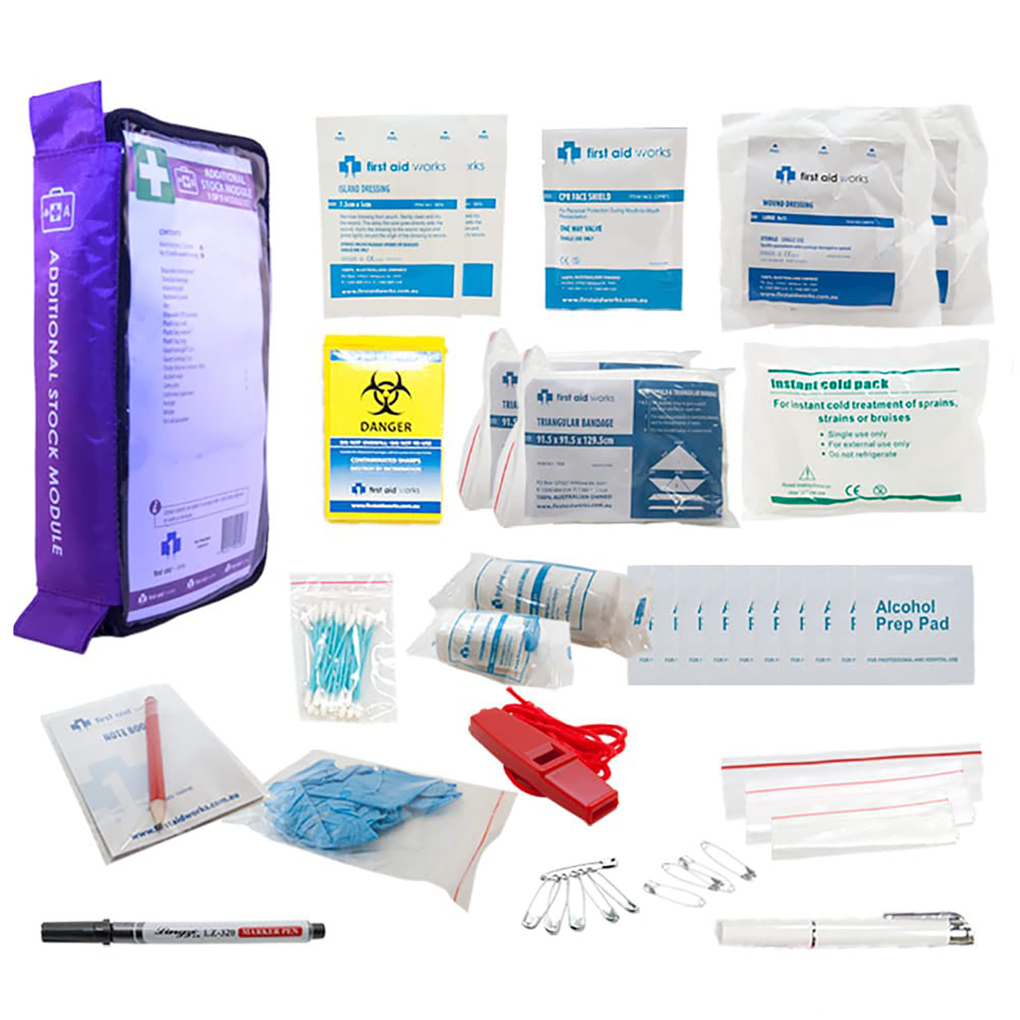 Module Hard Case Wall Mountable Toolbox Modular Tier 3 First Aid Kit - SunSafe Australia