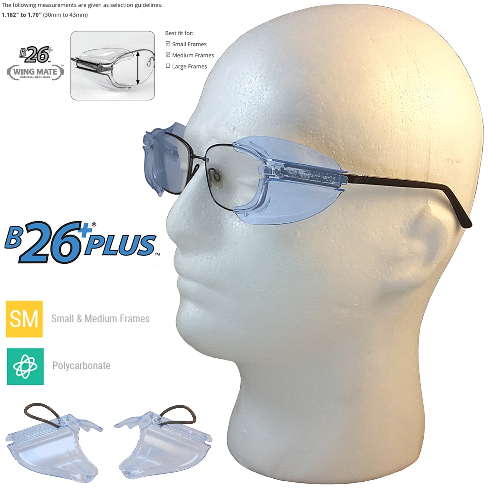 Multi Fit Side Shields for Glasses Australia - SunSafe Australia