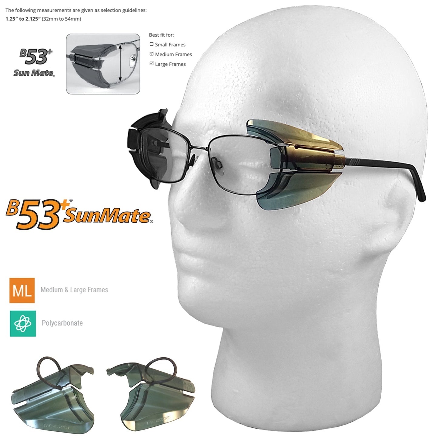 Multi Fit Side Shields for Glasses Australia - SunSafe Australia
