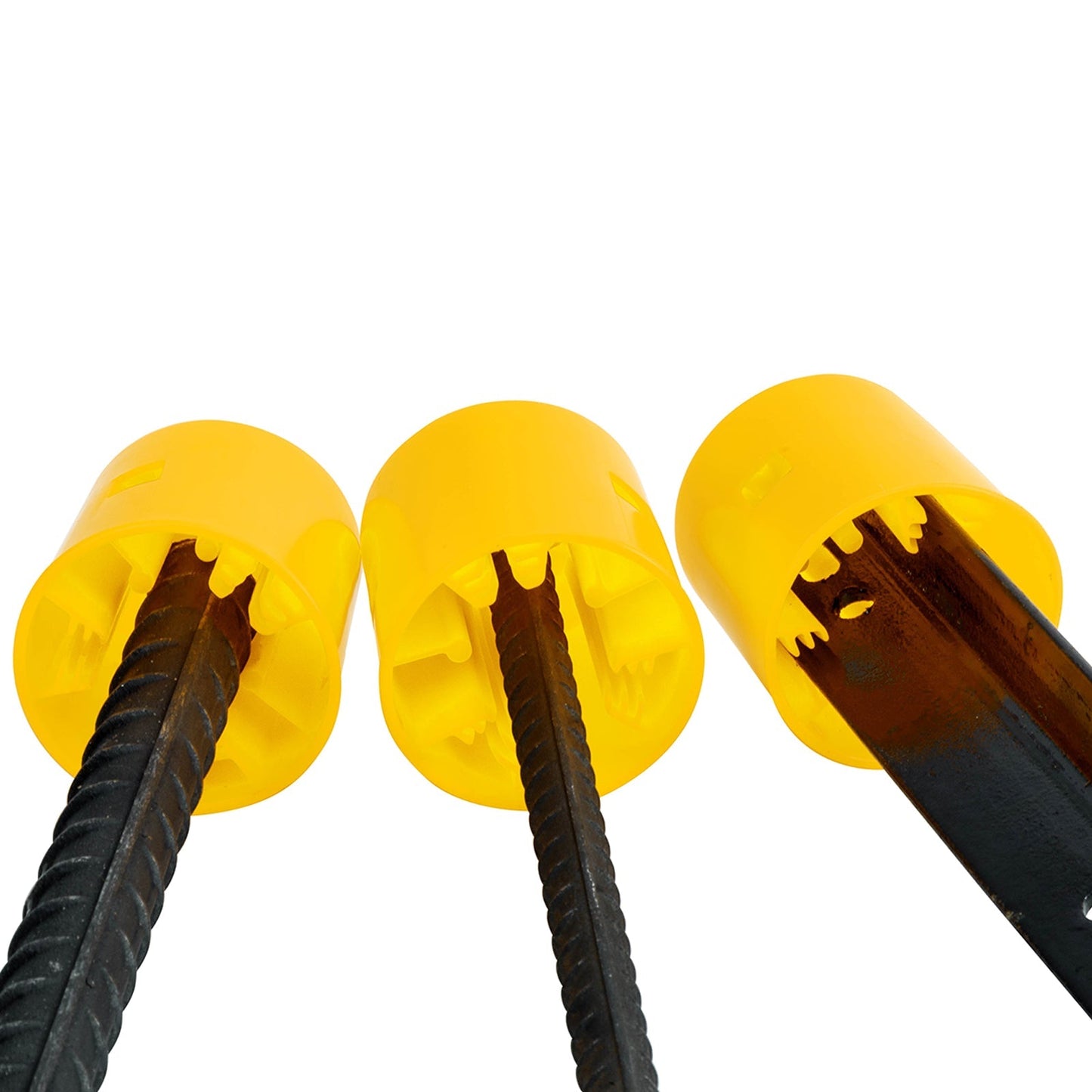 Multi Purpose Star Picket Caps – Yellow Safety Caps for Steel Posts & Reo Bar (Bag of 100) - SunSafe Australia