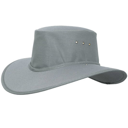 Newcastle Hats Nullarbor Breeze Mesh Silver Grey Large