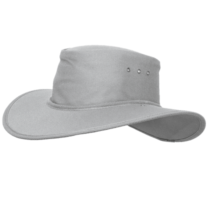Newcastle Hats Nullarbor Hat Standard UPF 50+ Silver Grey Medium (56 - 57cm) - SunSafe Australia