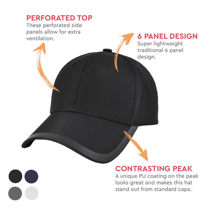 Perforated Reflex Cap AH163 - SunSafe Australia