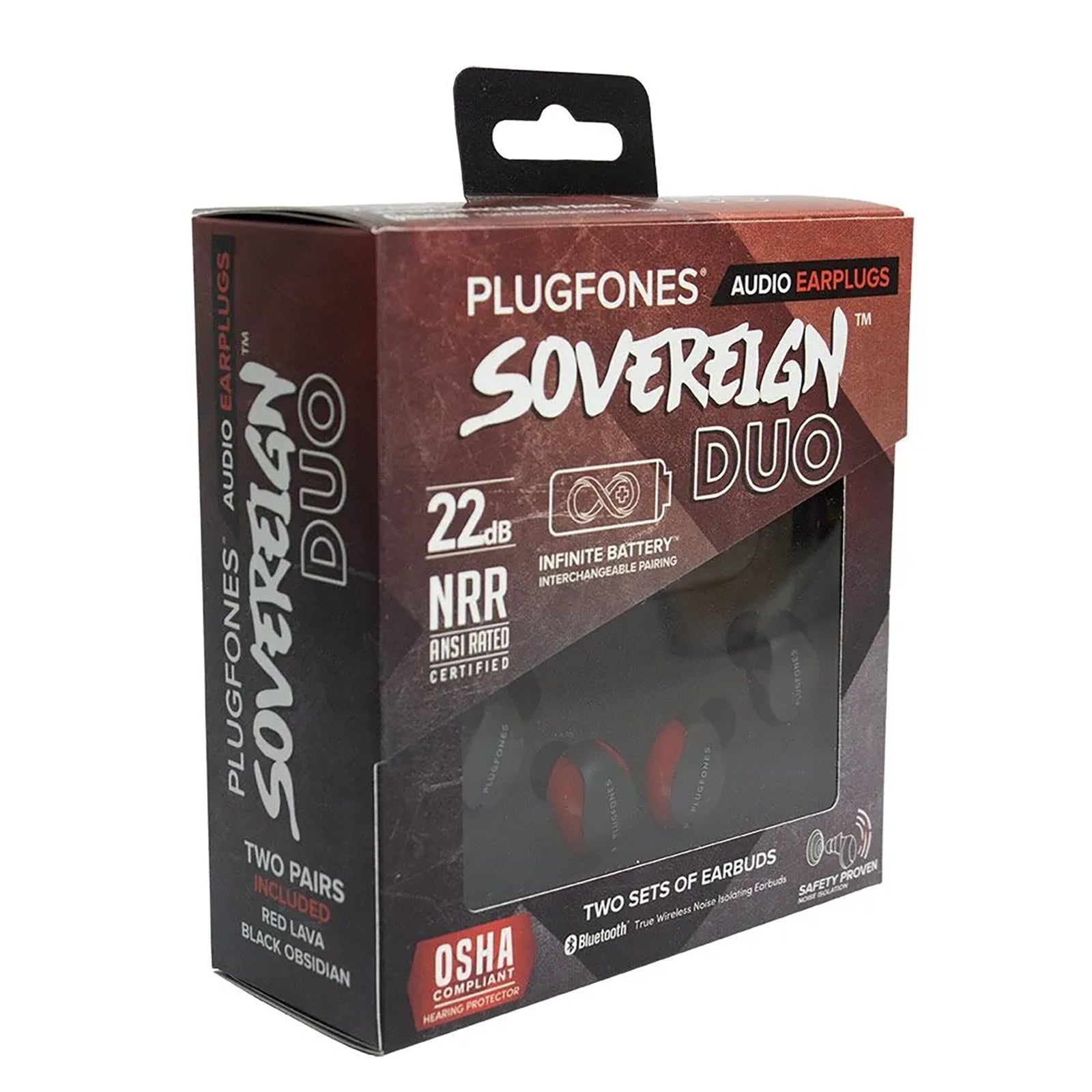 Plugfones® Sovereign™ Duo Wireless Earbuds - SunSafe Australia