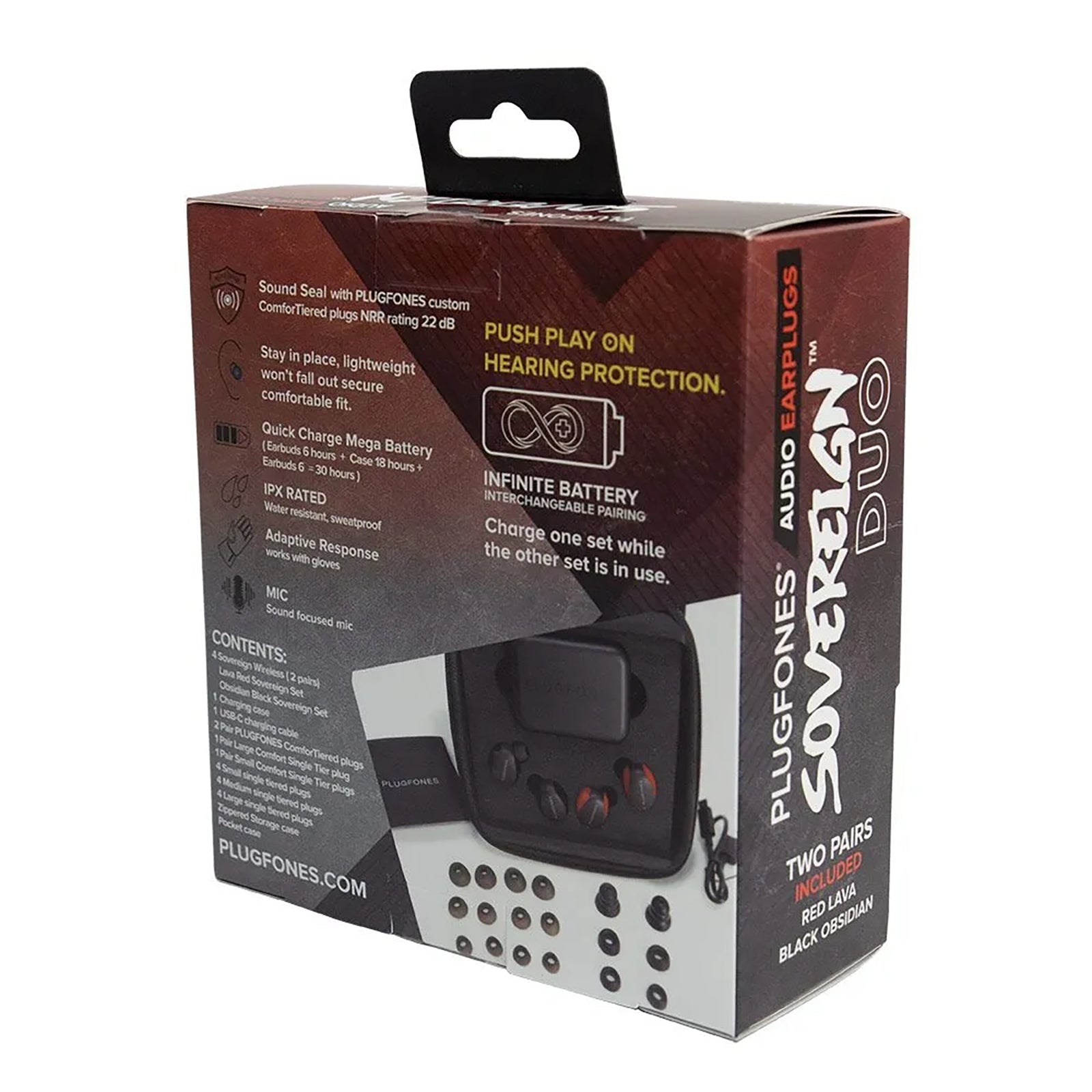 Plugfones® Sovereign™ Duo Wireless Earbuds - SunSafe Australia