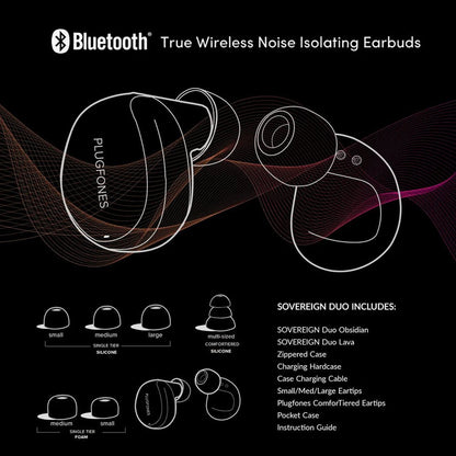 Plugfones® Sovereign™ Wireless Earbuds - SunSafe Australia