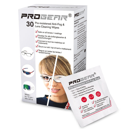 ProGear Anti - Fog Lens Cleaning Wipes - SunSafe Australia