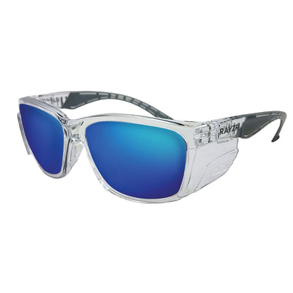 Rayzr Polarised Medium Impact Safety Sun Glasses with Integrated Side Shields - SunSafe Australia