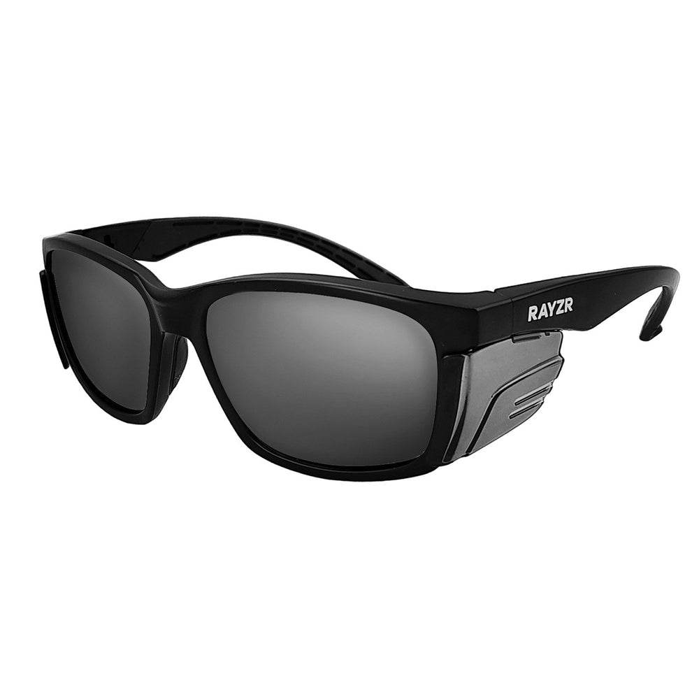 Rayzr Polarised Medium Impact Safety Sun Glasses with Integrated Side Shields - SunSafe Australia