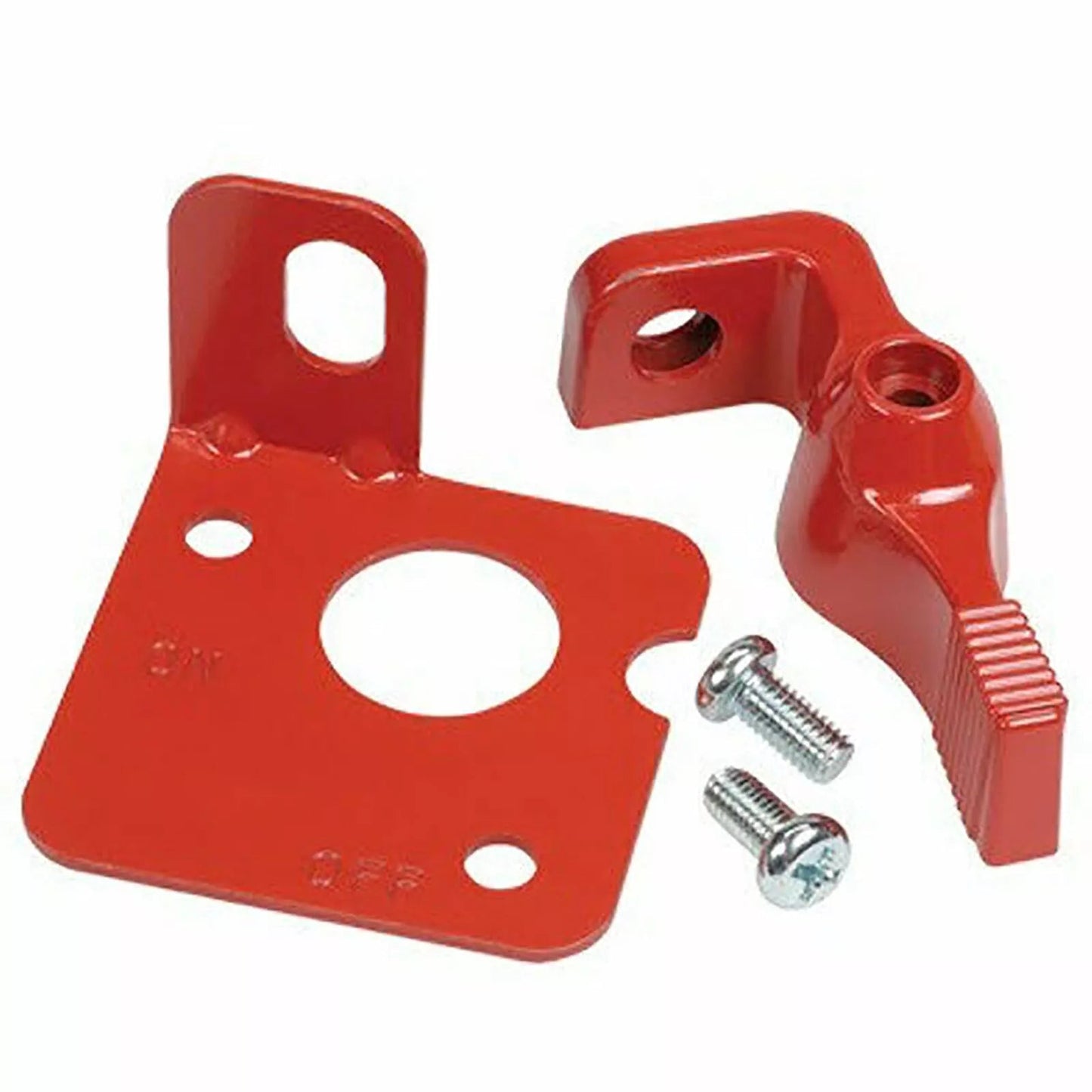 Red Battery Isolator Lever Lockout with Hasp Hole ACOT500 - SunSafe Australia