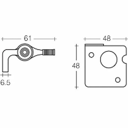 Red Battery Isolator Lever Lockout with Hasp Hole ACOT500 - SunSafe Australia