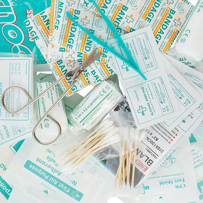 Car and Motor Deluxe First Aid Kit 210 Pieces