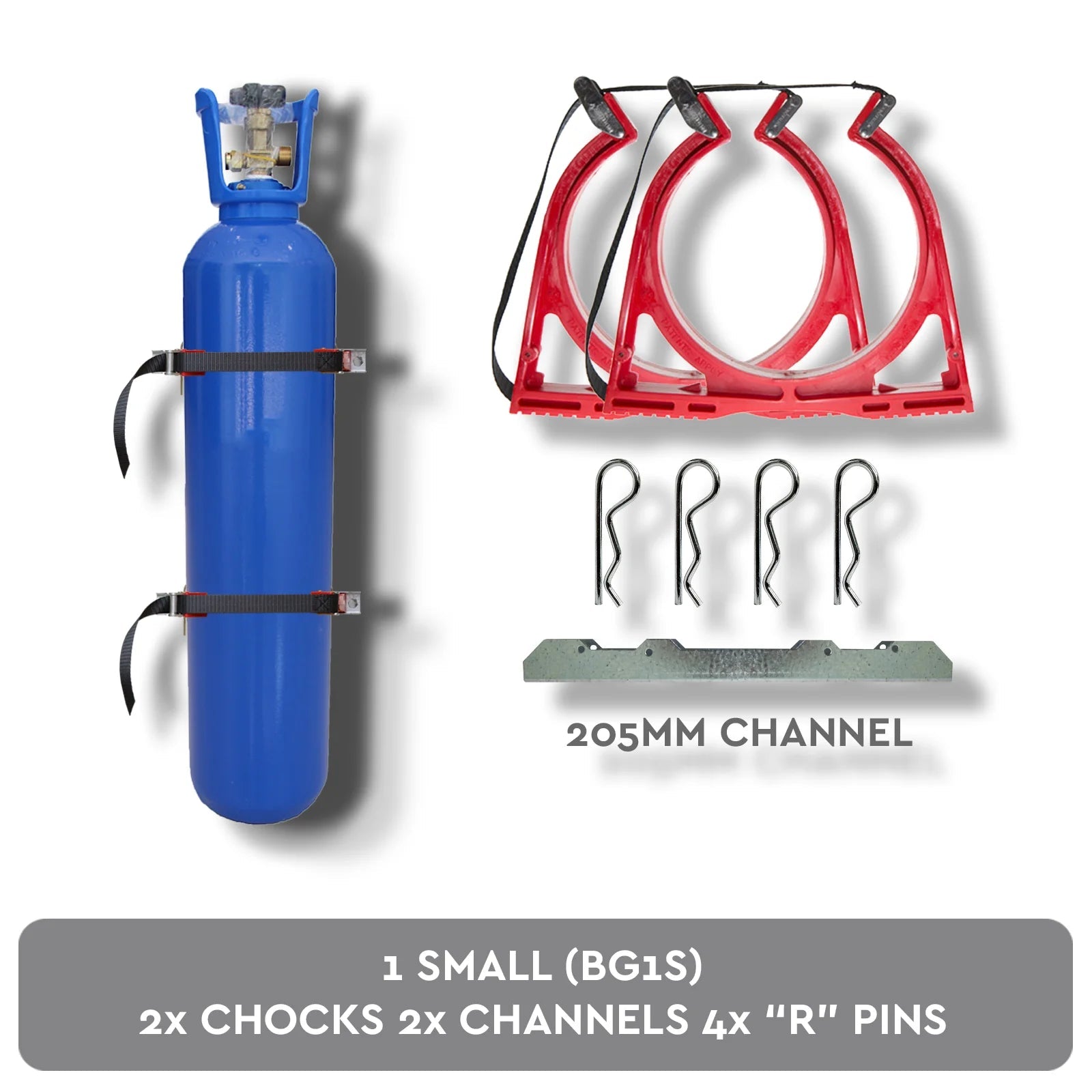 Small Gas Cylinder Restraint Holder BOTTLECHOCK - SunSafe Australia