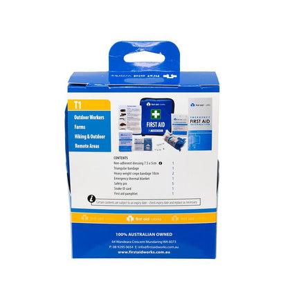 Snake Bite Small Portable Tier 1 First Aid Kit - SunSafe Australia