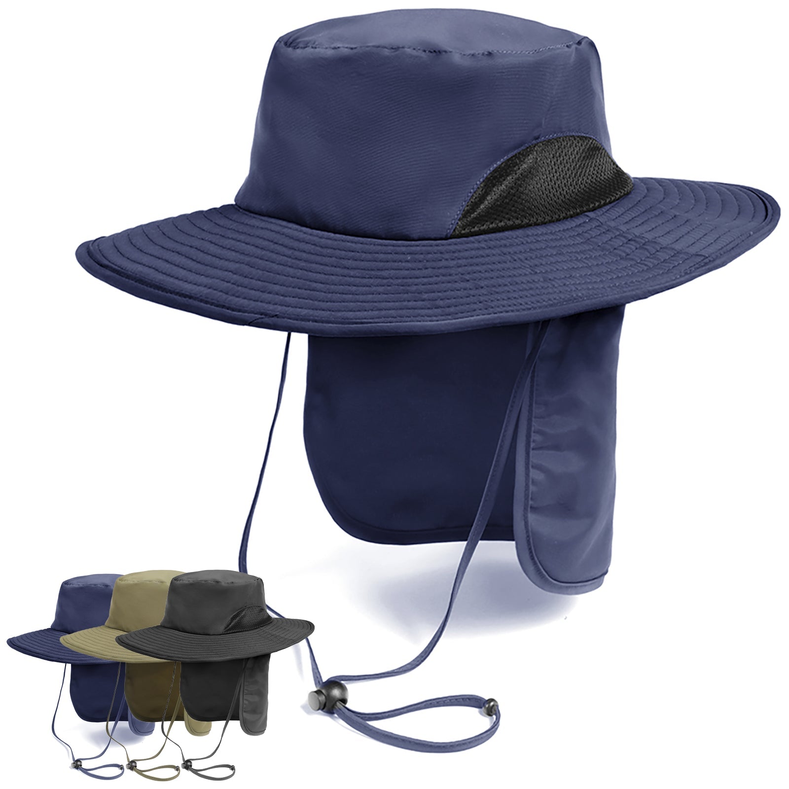 Spinifex Outdoor Sun Hat with Removable Neck Flap - SunSafe Australia