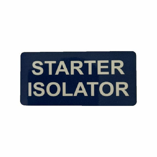 Starter Isolator Sticker (10 Pack)