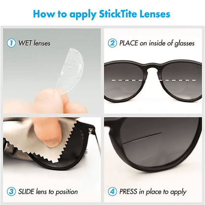 StickTite Stick - On Bifocal Lenses Large 40mm - SunSafe Australia