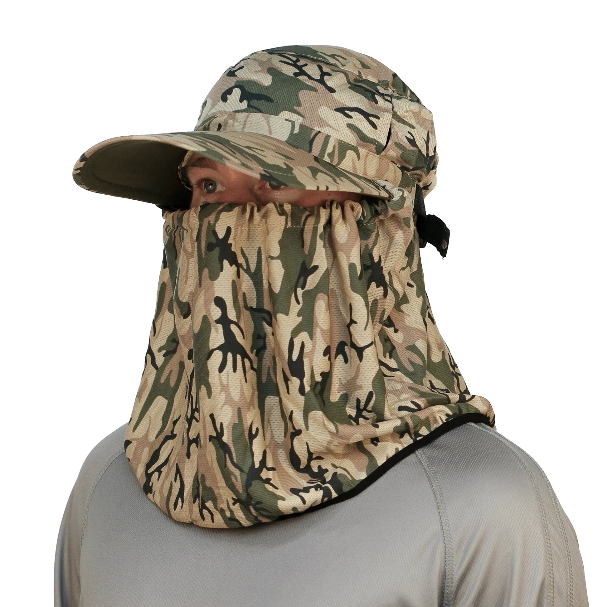 Sun Protection Australia UPF 50+ Adapt - A - Cap Camouflage - SunSafe Australia