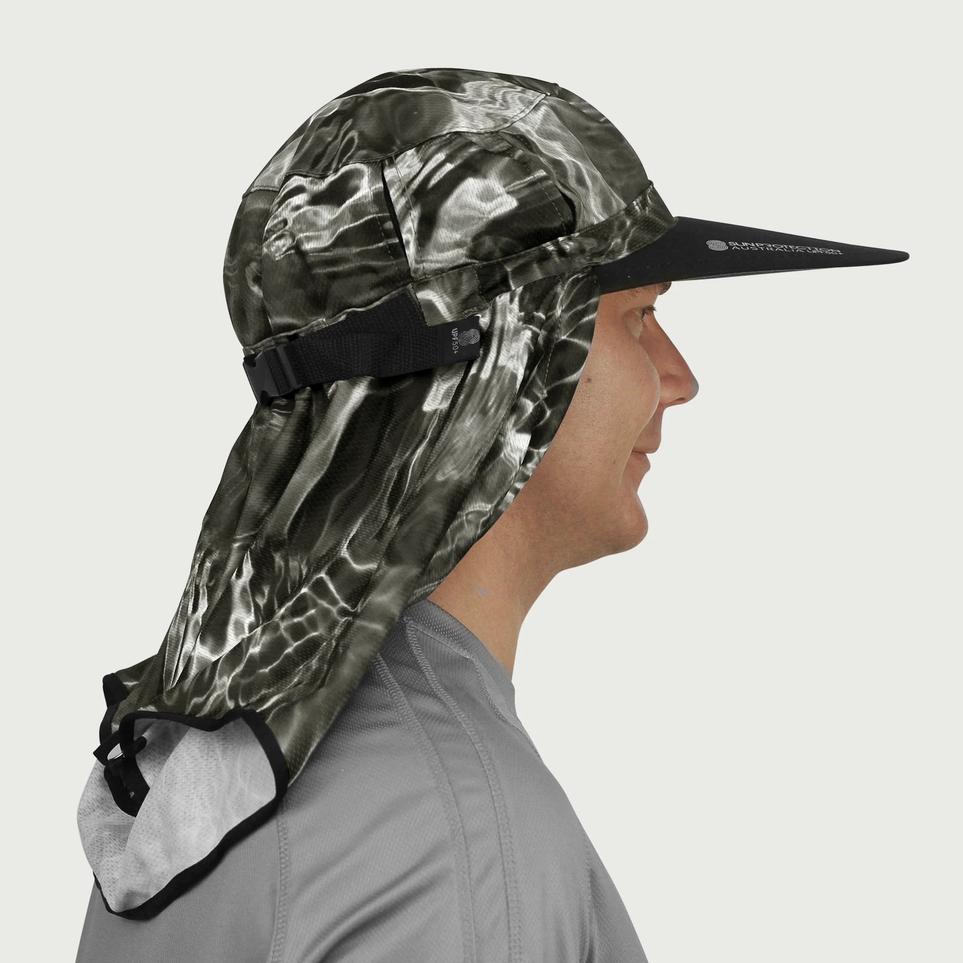 Sun Protection Australia UPF 50+ Adapt - A - Cap Water Ripple - SunSafe Australia
