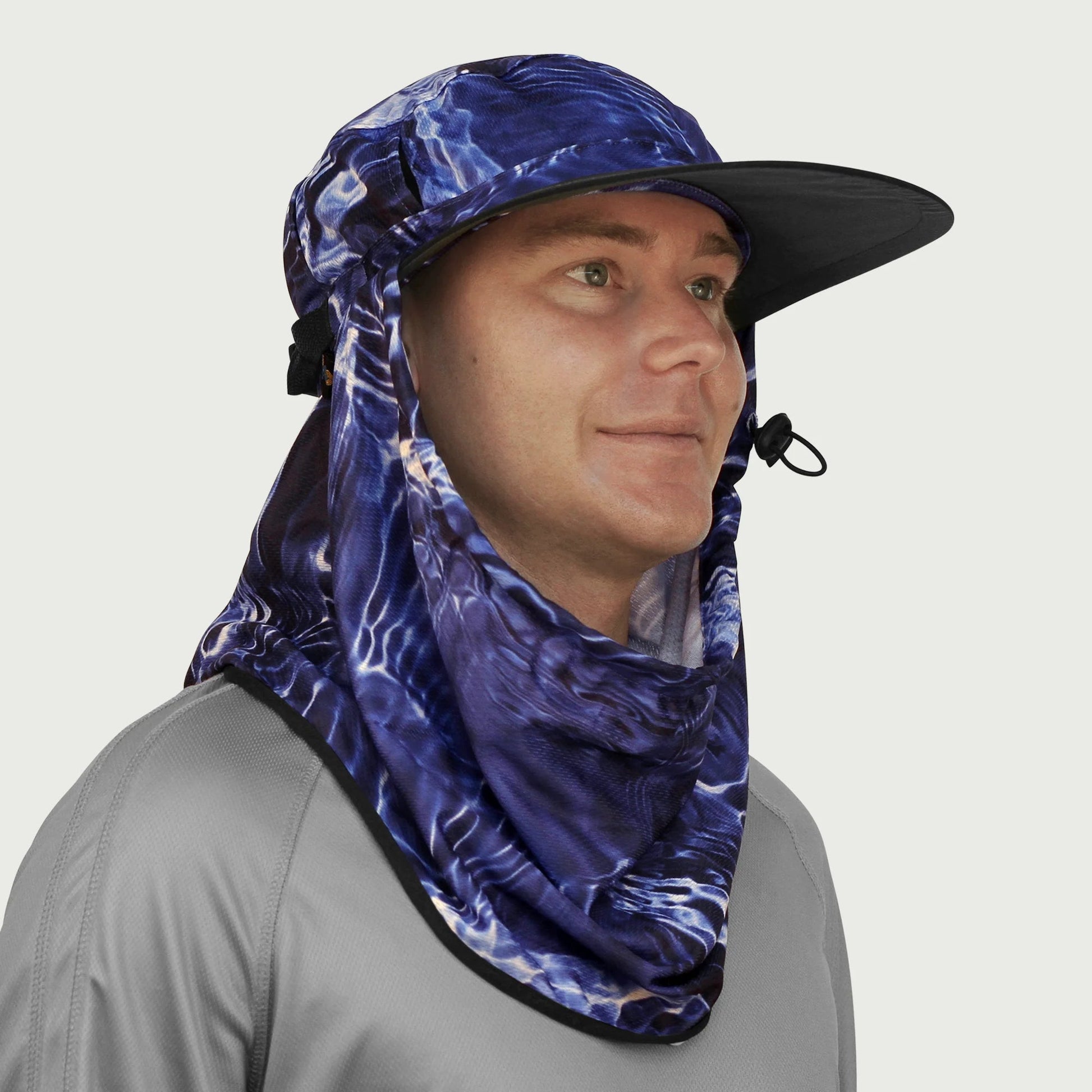Sun Protection Australia UPF 50+ Adapt - A - Cap Water Ripple - SunSafe Australia